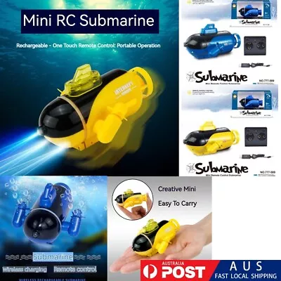 Submarine Electric Toy Submarine Mini Remote Control Radio Boat Gift Au Mini RC • $45.86