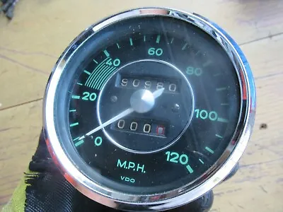 Porsche 356  Speedometer 120 MPH Date Stamped 10/59 VDO    #15    C#100 • $586.50