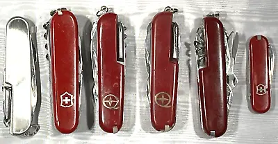 Lot 6 Vintage Folding Swiss Army Pocket Knives 2 Victorinox Rostfrei 3 China • $41.25