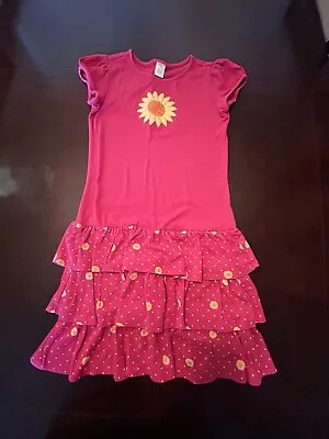 Gymboree Sunflower Smiles Sunflower Tiered Dress Sz 12 • $34.99