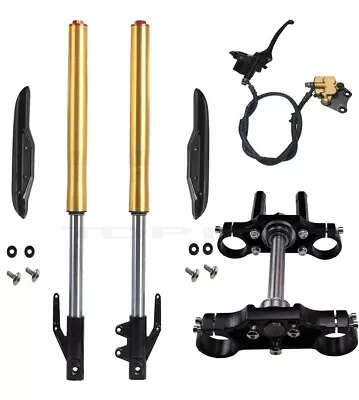 630mm Front Forks Triple Tree Kit Pit Dirt Bike Mini Trail Taotao SSR 110cc 125 • $208.57