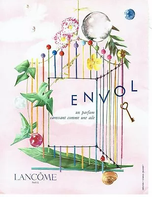 1957 ADVERTISEMENT ADVERTISING 126 LANCOME Perfume Envol • $3.19