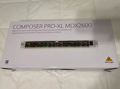 Behringer Composer PRO-XL MDX2600 2 Channel Compressor Limiter Gate • $59