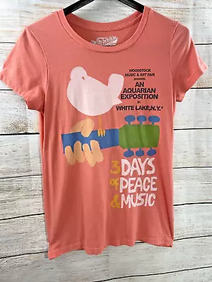 OLD NAVY COLLECTABLE Woodstock Poster T-Shirt MEDIUM  3 Days Of Peace And Music  • $9.85