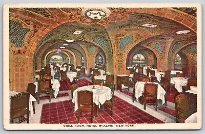 Postcard Grill Room Motel McAlpin New York N187 • $5.97