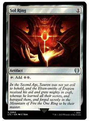 MTG Sol Ring Tales Of Middle-earth Commander 0284 Regular Uncommon Pack Fresh! • $4.25