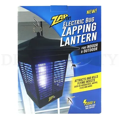 ZAP IT! Electric 360 Degree Indoor Or Outdoor Bug Zapper Lantern • $26.99