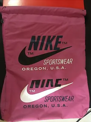 Nike Heritage Gym Sack 2.0 Graphic Cosmic Fuchsia BA5903-691 Drawstrings Pink • $16.50