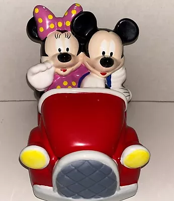 VTG Disney Mickey And Minnie Mouse Houston Harvest Red Car Cookie Jar • $20