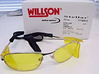 Willson 11150612 Stellar Frame Amber Lens Safety Glasses 10 Pairs • $15