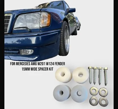 For Mercedes AMG W201 W124 15mm Wide Fender Spacer Kit Ref Oe: Hwa1248800197 • $50
