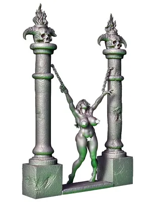 Chained Sacrifice Nude Female Pinup Miniature By DDF Models For DND RPG • $16