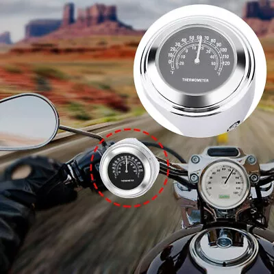 Motorcycle Handlebar Thermometer Motor Handlebar Mount Dial Watch Thermometer  • $14.38