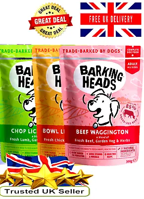 £4.25 • Buy Barking Heads Dog Food Wet Adult / Chicken  Lamb  Beef Pouches 300g✨✨GREAT BUY✨✨