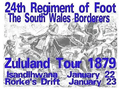 £10.66 • Buy 24th Regiment South Wales Boderers  Tshirt Zulu War
