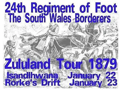 24th Regiment South Wales Boderers  Tshirt Zulu War • £9.49