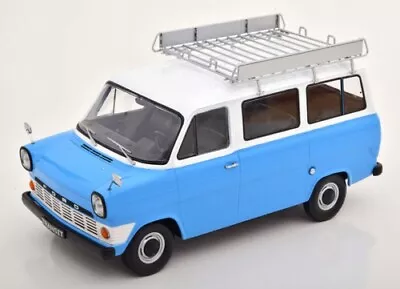 1/18 Ford Transit Bus 1965-1970 With Roof Rack Blue/white Kkdc180464 • £85.64