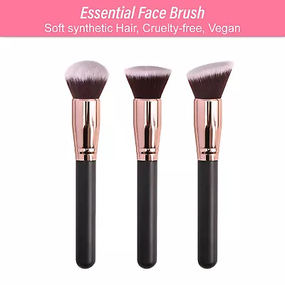 Dual Ended Foundation Blush Makeup Brush Blending Liquid Powder Concealer Cream • $9.95