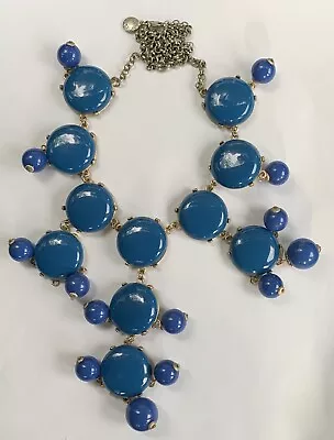 J.Crew Blue Bubble Necklace • $3.99