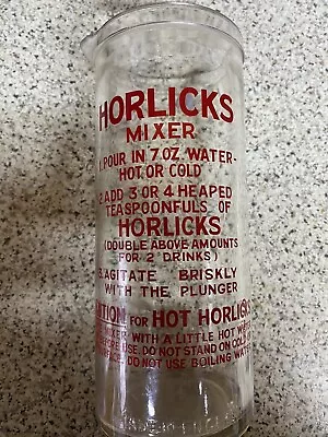 Horlicks Vintage Glass Mixer Perfect Condition Very Rare & Collectable • £9.99