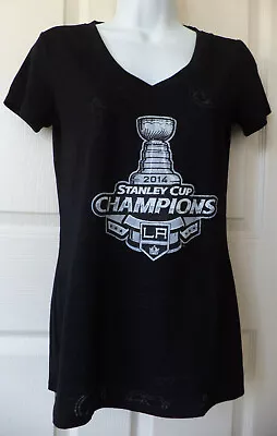 Los Angeles LA Kings WOMEN 2014 Stanley Cup Champions T-Shirt NHL Size S • $12.60