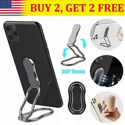 Universal Magnetic Phone Ring Holder Finger Kickstand Foldable 360° Rotation US • $6.72