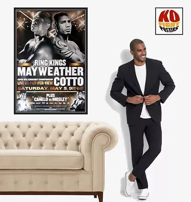 FLOYD MAYWEATHER JR Vs. MIGUEL COTTO : Original HBO PPV Boxing Fight Poster 10D  • $107.35