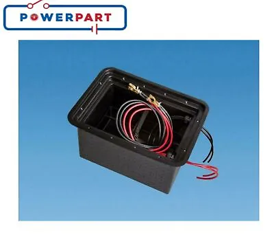 Powerpart Black Underfloor Battery Box - Caravan Version  PO553 • £54.95