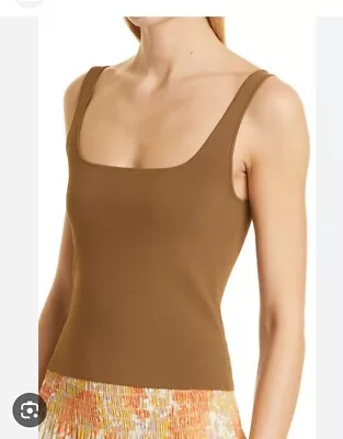 $245 Vince Women's Square Neck Viscose Tank Top - Cottonwood-Size: Small-NEW TAG • $59.99