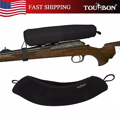 TOURBON Tactical Rifle Scope Cover Sheath Black Neoprene Gun Telescope Guard USA • $18.99