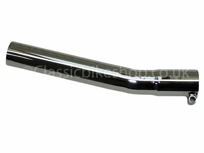 1 5/8  (41mm) Kickup Exhaust Pipe Ideal For Cafe Racer Custom BSA/ Triumph • £28.95