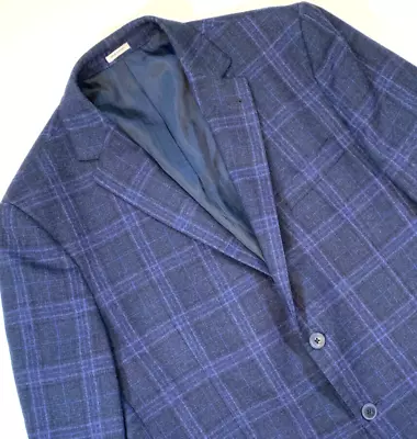Joseph Abboud Tartan Plaid Wool Blazer Mens 44S Jacket Sport Coat • $54.88