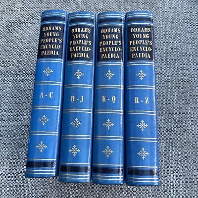 Odhams Young People's Encyclopaedia - Four Volumes 1960 Reprint • £7.97