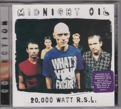 Midnight Oil  20000 WATT R.S.L. Greatest Hits (CD 1997) • $3