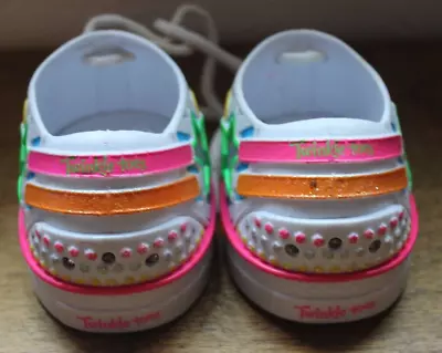 Cabbage Patch Kids Doll Skechers Twinkle Toes Light Up Shoes Multi Color Sparkle • $14.95