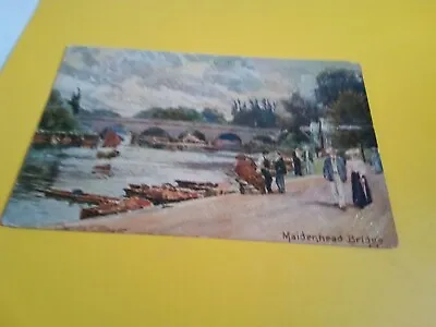 Maidenhead Bridge Artist Postcard Good Condition Unposted • £4