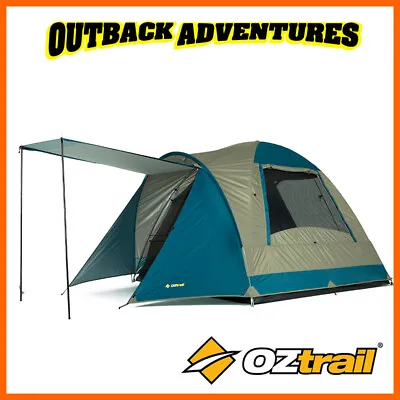 $118 • Buy Oztrail Tasman 4v Dome Tent Family Camping 4 Person Hiking Camp New Model