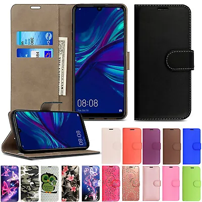 Leather Wallet Case For Huawei P30 P20 Pro Lite Y7 Prime Honor 10 20 Phone Cover • £2.65