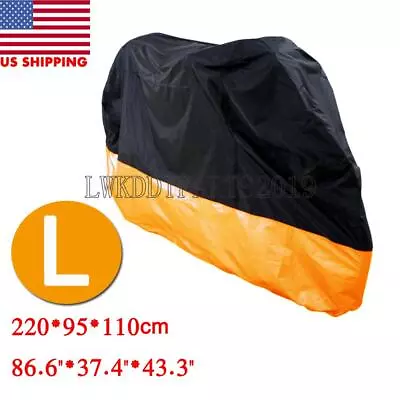 Large Bike Motorcycle Cover  Moped Outdoor Snow UV Protector Storage L • $22.03