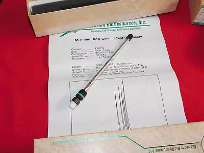 Michrom PLRP-S 5u 100A 1.0 X 150mm HPLC Column; 900-00211-00 • $40