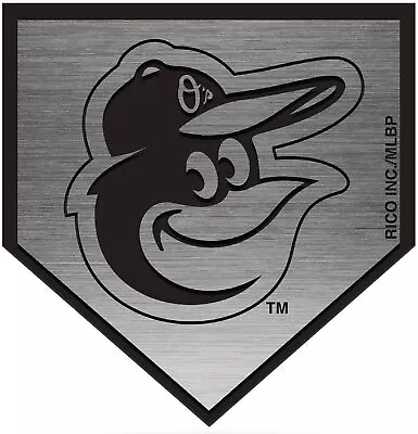 Baltimore Orioles Auto Emblem Decal Premium Solid Metal Antique Nickel Design... • $16.79