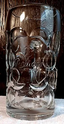 Large 1L Dimpled Glass Stein Germany Pschorr Munchen Vintage Octoberfest Early • $9.95
