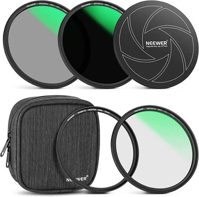 77mm 5-in-1 Magnetic Lens Filter Kit Includes Neutral Density ND1000+MCUV+CP... • $131.89