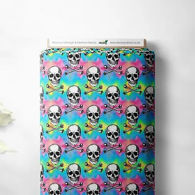 100% Cotton Halloween Spooky Design Children Craft Fabric | 140 Cm Wide | FQ • £3.49