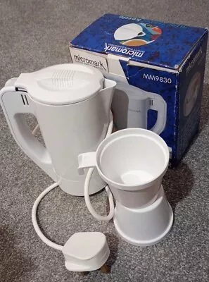 Micromark Travel Kettle 0.4 Litre Holiday Tea Coffee Mugs  • £8