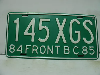 1984 Mexico License Plate  Baja California  145 XGS  FRONT B C 85   Vintage 7271 • $34.99