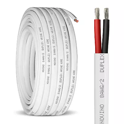 8 Gauge Marine Wire10ft 8 AWG Duplex Marine Grade Wire Tinned Copper Insulated • $40.38