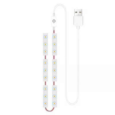Make Up Mirror Lights 10 LED Kit Bulbs Vanity Light Dimmable Lamp Dressing USB • $13.70