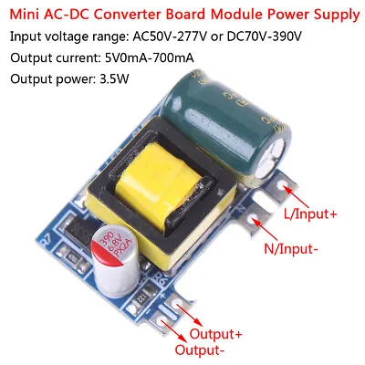 $4.34 • Buy Mini AC-DC 110V 120V 220V 230V To 5V 700mA Converter Board Module Power Sup*sh
