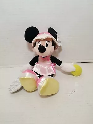 Disney Minnie Mouse Tennis Player With Outfit Plush Beanie W/Tennis Ball 9  Girl • $24.98